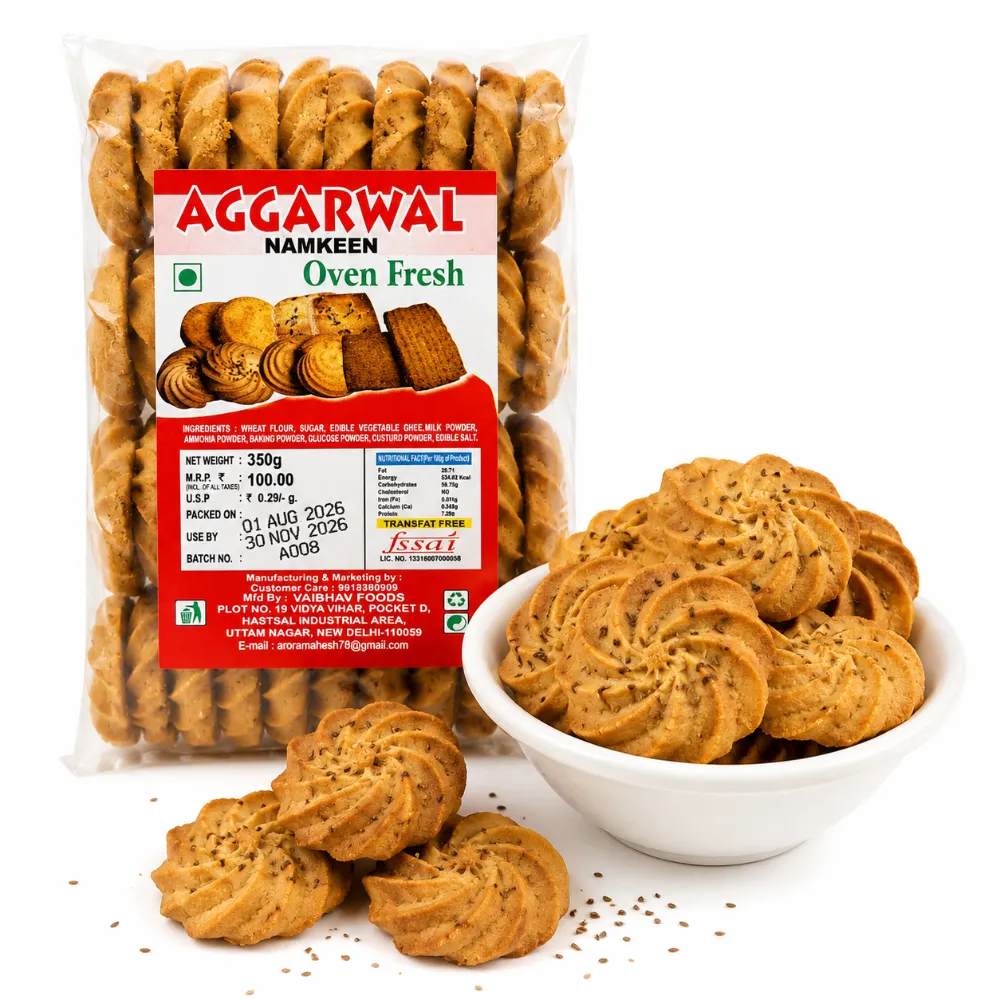Oven Fresh Saunf Cookies