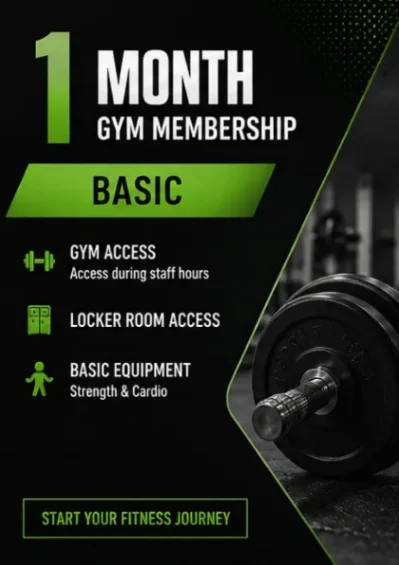 1 Month Gym Membership - Basic