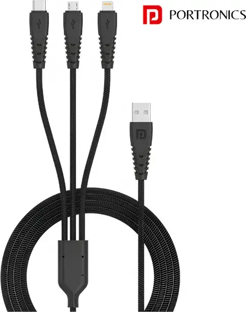 Portronics 3 in 1 Charging Cable